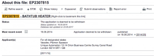 Iptica Bathomatic Patent Protect