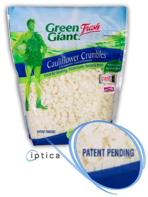 Cauliflower Crumbles Patent Pending